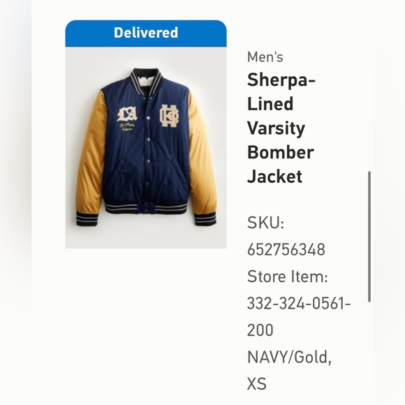 Hollister Cozy Varsity Jacket - Picture 4 of 4